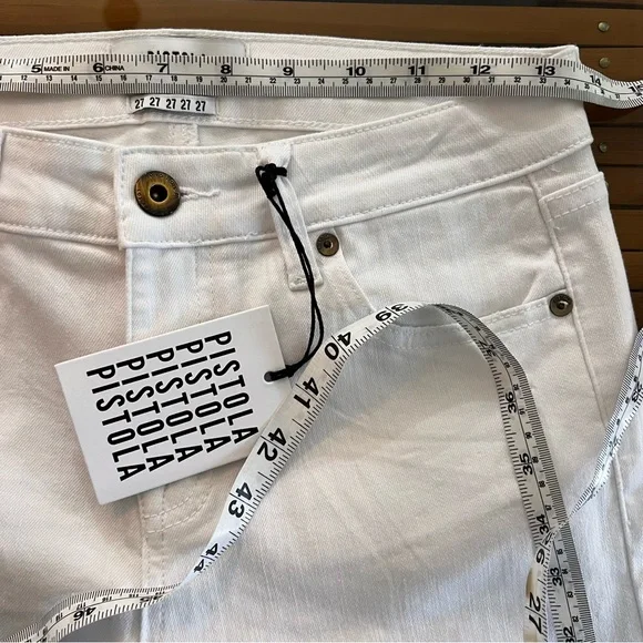 PISTOLA Jennifer Oslo white skinny jeans - Picture 7 of 8